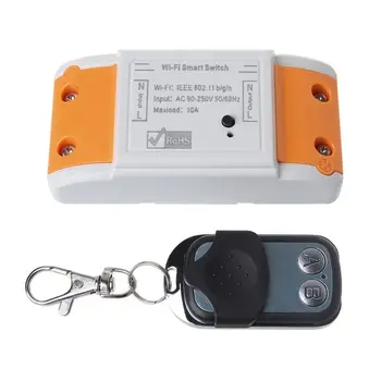 

1Set AC90-250V WiFi Smart Control Switch Wireless RF Remote Controller 433Mhz Intelligent Receiver Transmitter for Light