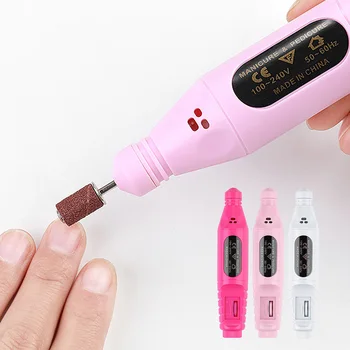 

Electric Nail Polisher Manicure Machine USB Charging Pedicure Portable Art Professional High Speed Salon File Home Drill Bits