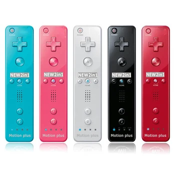 

Built in Motion plus Wireless Remote Controller For Nintendo Wii Remote Gamepad With Silicone Case for wii U Game Console
