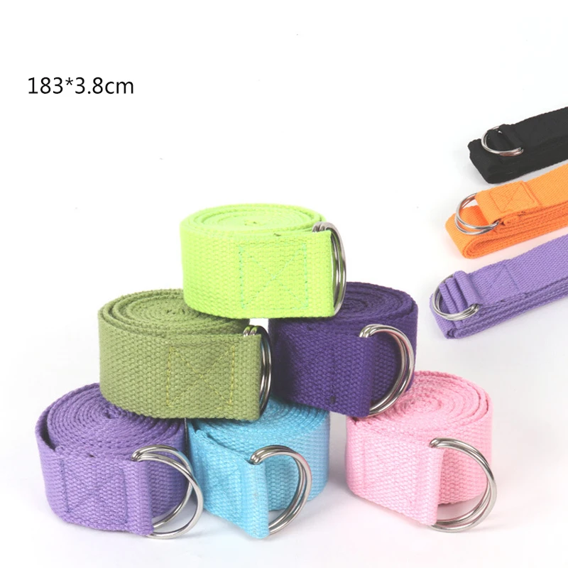 

Women Yoga Stretch Strap Multi-Colors Belt Fitness Exercise Gym Rope Figure Waist Leg Resistance Fitness Bands Yoga Belt