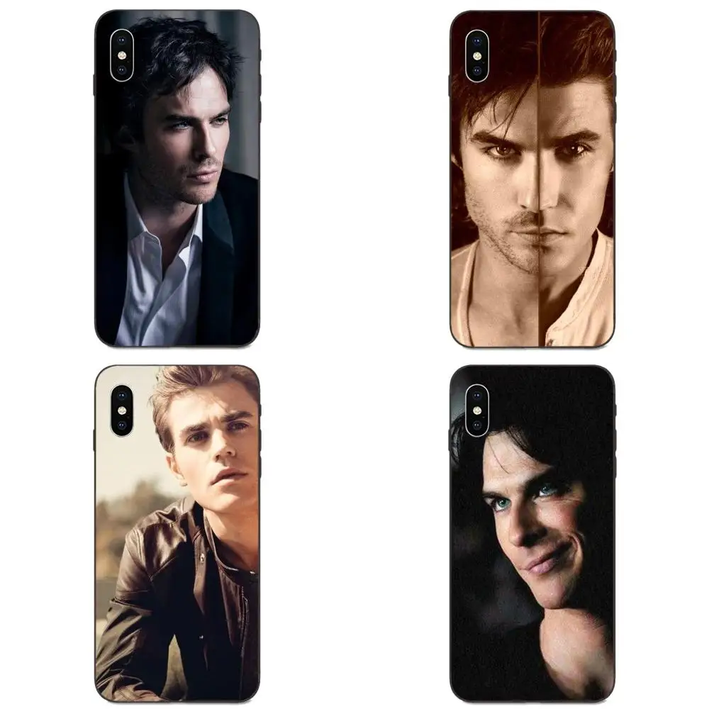 Soft Silicone TPU Black Phone Covers Case For Xiaomi Redmi Mi Note 2 3S 8 9 Lite SE Pro Vampire Diaries Damon Ian Somerhalder | Мобильные