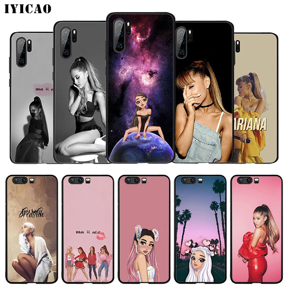 IYICAO Ariana Grande Ag Soft Case for Huawei P30 P20 P10 P9 P8 P Smart Z Plus 2019 Lite Pro 2018 2017 2016 TPU |