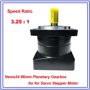 

Ratio 3:1 Nema34 86mm Planetary Gearbox Speed Reducer Shaft 14mm Carbon steel Gear for Stepper Motor