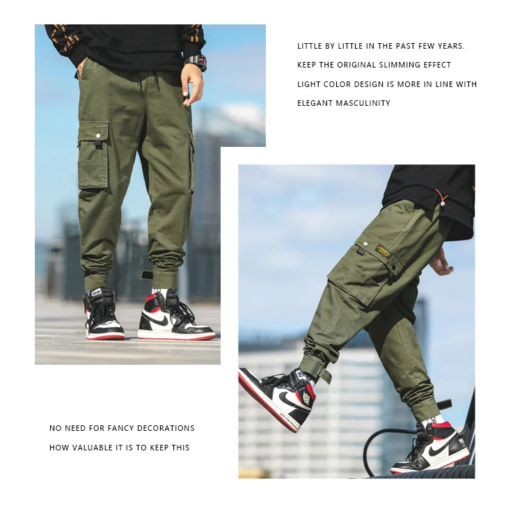 Privathinker осенние мужские повседневные уличные брюки карго мужские с карманами хип-хоп корейские Джоггеры мужские модные свободные шаровары