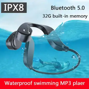 

IPX8 Waterproof Mp3 Player Swimming Sport Headphone HiFi Music 32G Memory Diving Running Outdoor Earphones for Iphone Xiaomi