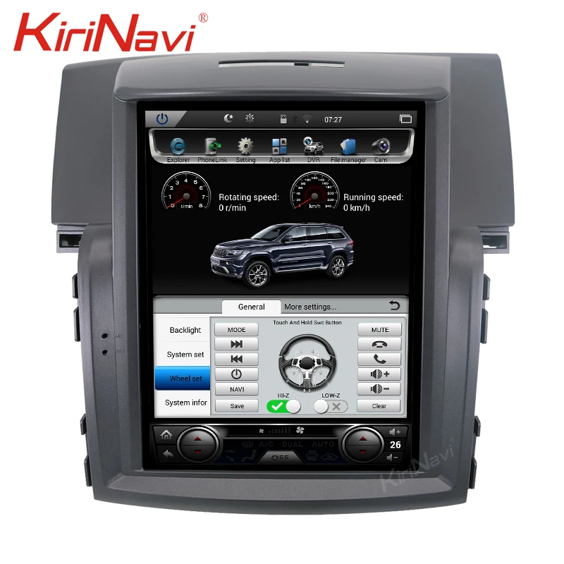 KiriNavi Telsa стиль вертикальный экран 10," 1 Din Android 8,1 Автомагнитола для Honda CRV Автомобильный мультимедийный gps-навигатор 2012