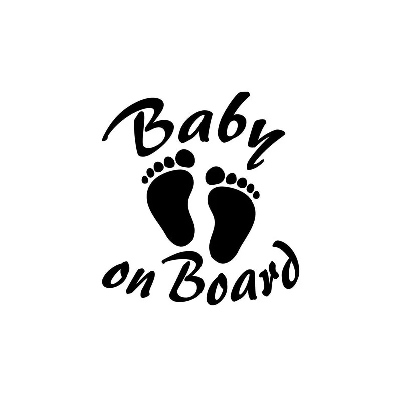 

14.1*15.2CM BABY ON BOARD Warning Car sticker Creative Vinyl Decals Motorcycle Accessories