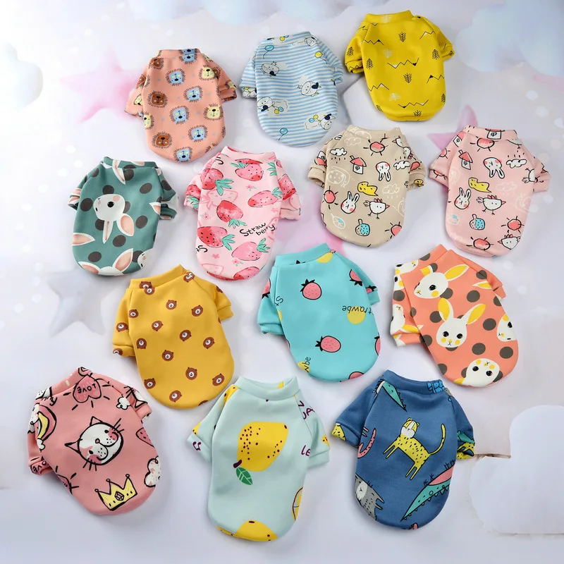 Small Dog Hoodie Coat Winter Warm Pet Clothes for Chihuahua Shih Tzu Sweatshirt Puppy Cat Pullover Dogs Pets Clothing pet clothes