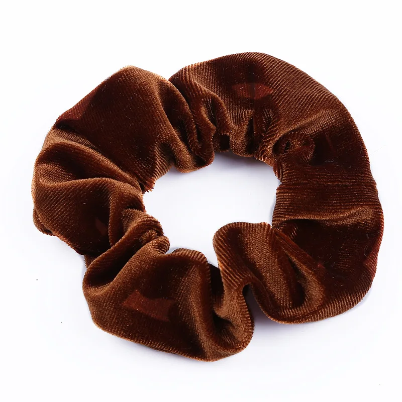 37-5pcs 5-10-15-20pcs Корея бархат резинка для волос резинки для волос одноцветное Цвет Для женщин девочек Головные уборы хвост держатель женские аксессуары для волос - Цвет: 37-5pcs