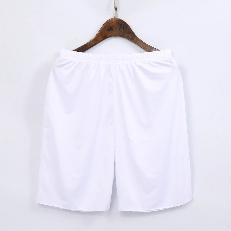 Men's Ice Silk Sleep Bottoms Casual Solid Homewear Elastic Thin Shorts Underwear Male Plus Size 5XL Breathable Sleepwear Pants 6
