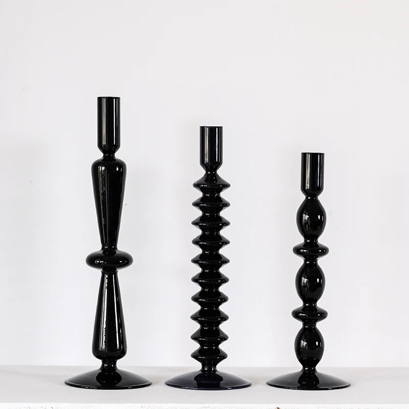

1pc Pedestal Tea Light Glass Candle Holders, Candle Table Runner Display for Wedding Centerpiece Table, Fall Table Centerpiece