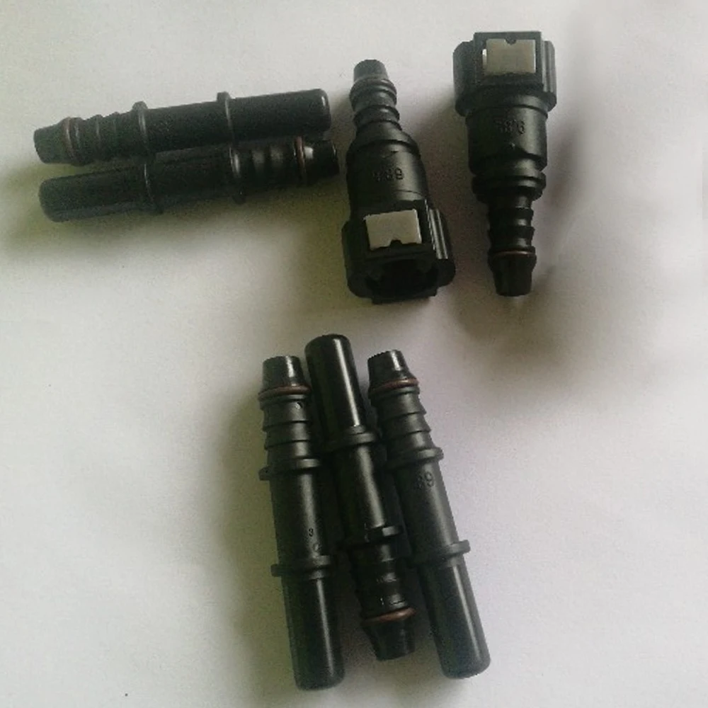 1 Set 9.89 8mm 5/16" Fuel Line Quick Connect Release Disconnect Connector Petrol Gas Car Repair Accessories connector plug fuel pump