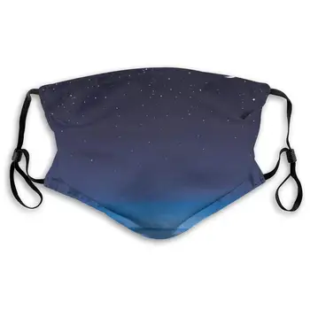 

NYF Moon and Stars Over Santa Barbara Channel Infinity Foggy 3D Print Face Mask with Carbon Filters Reusable Protection Against