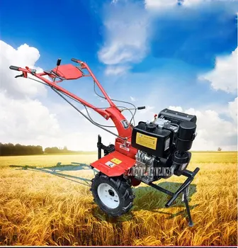 

186FA Four-stroke Gasoline Engine Diesel Micro Tillage Machine Small Agricultural Rotary Tiller Weeding Machine 6.3kw 340cc 3.6L