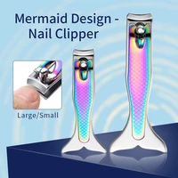 Mermaid Nail Clippers Stainless Steel Cuticle Remover Trimmer Scissor Manicure Pedicure Fingernail Nipper Tool Two Sizes 2