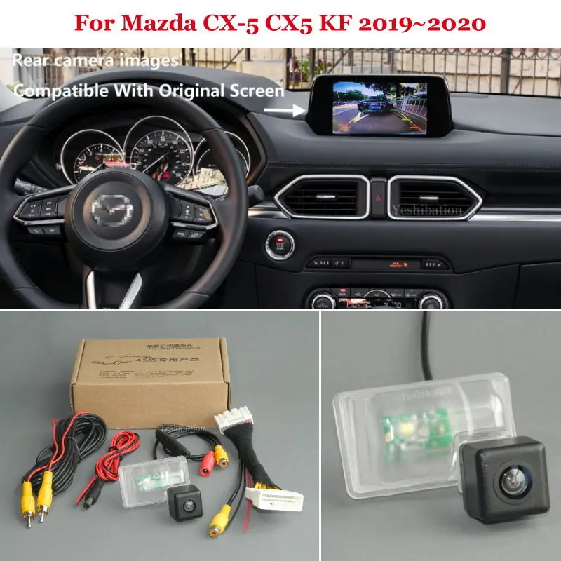 Автомобильная задняя камера заднего вида наборы для Mazda CX-5 CX 5 CX5 KF 2019 2020 - HD ночного