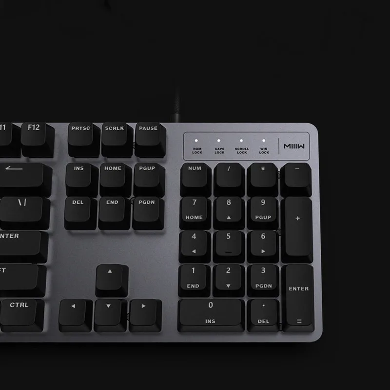 Механическая клавиатура Xiaomi MIIIW 600K игровая мышь и подсветка 104 клавиш Kailh красный