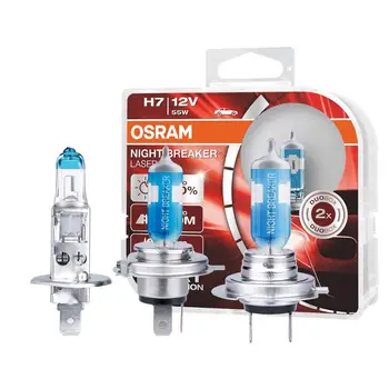 

OSRAM Night Breaker Laser H1 H4 H7 Car Halogen Headlight Next Generation +150% Brightness 12V Fog Lamp 55W Auto Bulbs car light