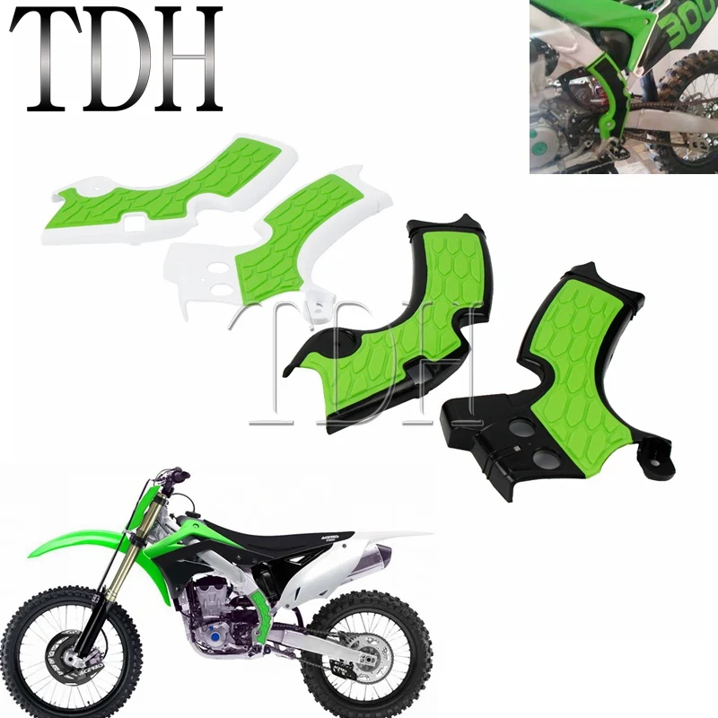 

Dirt Bike Motocross X-Grips Frame Guard Protection Cover For Kawasaki KXF250 KX250F 2015 2016 2017 2018 KX250 2019 Motorcycle
