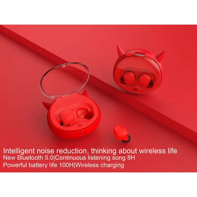 Наушники-вкладыши TWS Bluetooth 5,0 наушники Водонепроницаемый спортивные наушники эргономичная комфортная с милой зарядный чехол