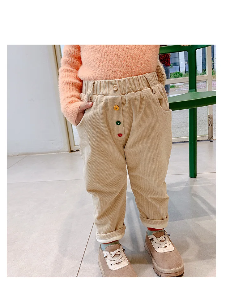 Mihkalev/детская одежда; осенне-зимние штаны для мальчиков; коллекция года; утепленные флисовые брюки для маленьких мальчиков; кашемировые брюки для девочек; детские штаны