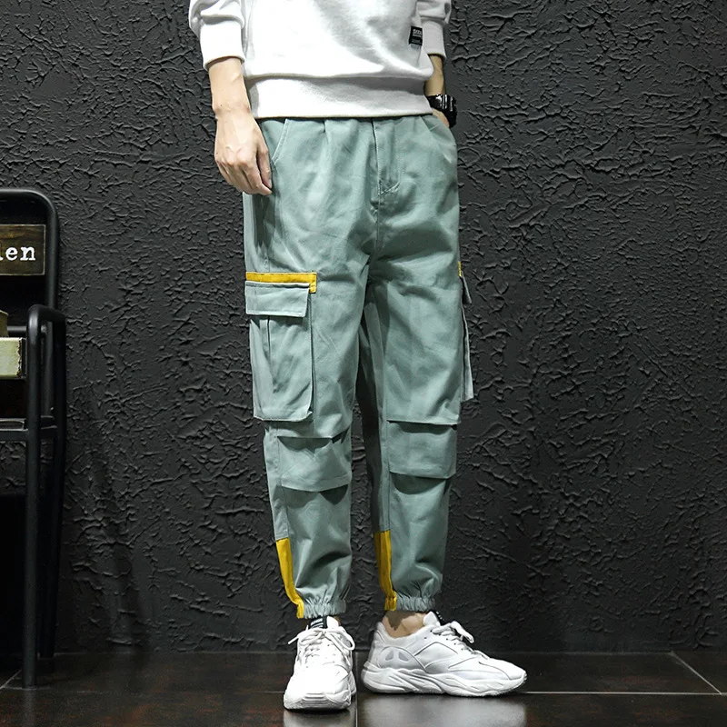 

Multi Pockets Cargo Harem Jogger Pants Men Hip Hop Fashion Casual Track Trousers Streetwear Harajuku Hipster Sweatpants