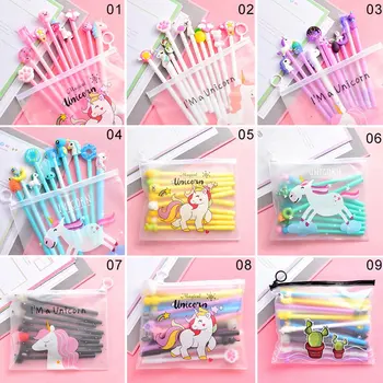 

10Pcs/Set Gel Pen Unicorn Pen Stationery Kawaii School Supplies Gel Ink Pen School Stationery Office Pen Kids Gifts