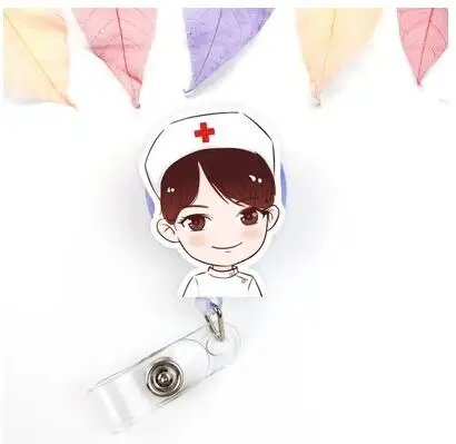 1 шт. мультяшный серый бейдж Для мужчин и женщин врача ТВ шоу разные выдвижные