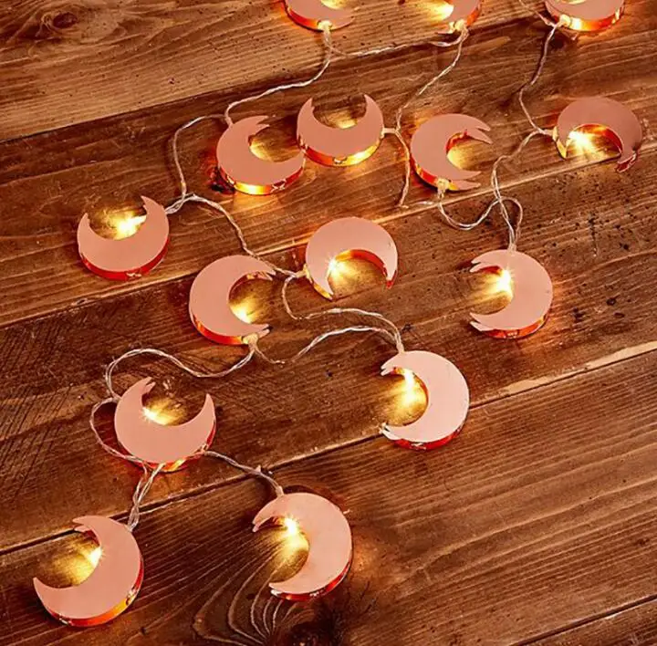 

LED lamp string moon lamp string ins room decorative lamp string wedding festival lights 1m 10 led