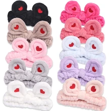 

Plush Headband Love Embroidery Headband Headband Sports Headband Hair Accessories Sweet Comfortable Korean Style Stylish Elastic