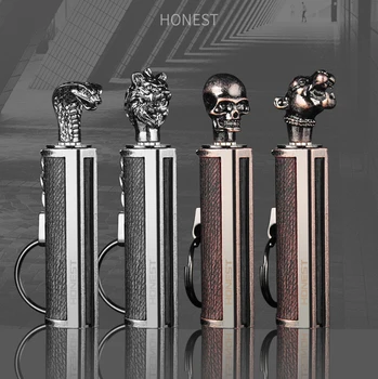 

Honest ten thousand matches kerosene lighter metal waterproof outdoor travel gasoline lighter with original box