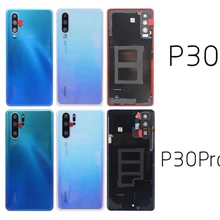 Оригинальная Задняя стеклянная крышка для huawei P30 Pro P30pro корпус батарея задняя дверь запасные части+ клей+ флэш-объектив камеры VOG