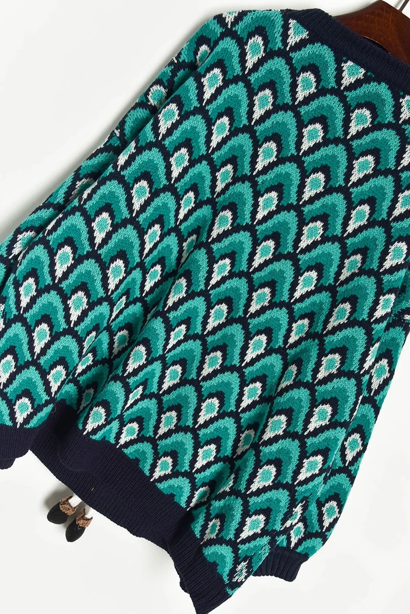 Рождественский свитер с рисунком из мультфильма, Женский Повседневный Топ с круглым вырезом и длинным рукавом, новогодний зимний клетчатый вязаный пуловер для женщин