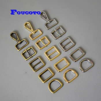 

20 sets 25mm Heavy hardware metal buckle tri glide D Dee ring slider adjuster strap hook for DIY bag knapsack sewing accessories