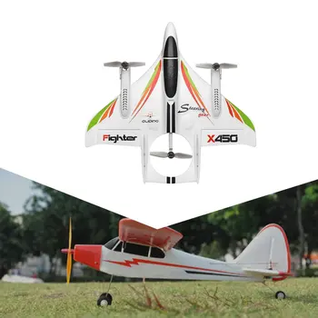 

XK X450 3D Aerobatic RC Airplane 6 Channels Remote Control Vertical Takeoff Landing Fixed Wing Plane Helicopter Toys Drone