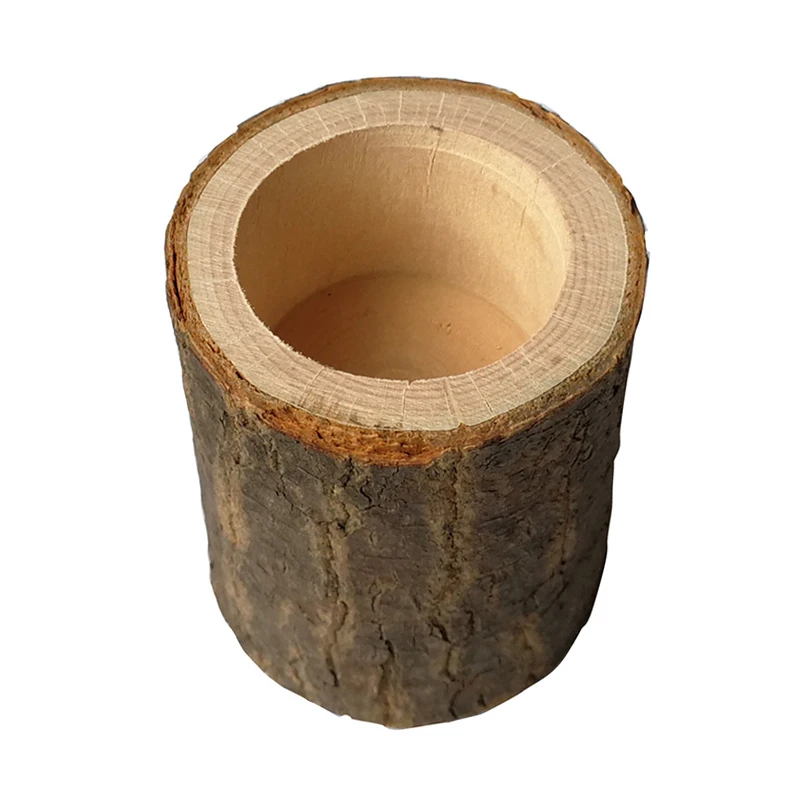 Large size 115g Новинка, подсвечник из дерева, небольшой горшок, полый деревянный Кост, дизайн, плантатор для суккулентов, украшение дома - Цвет: Large size 115g