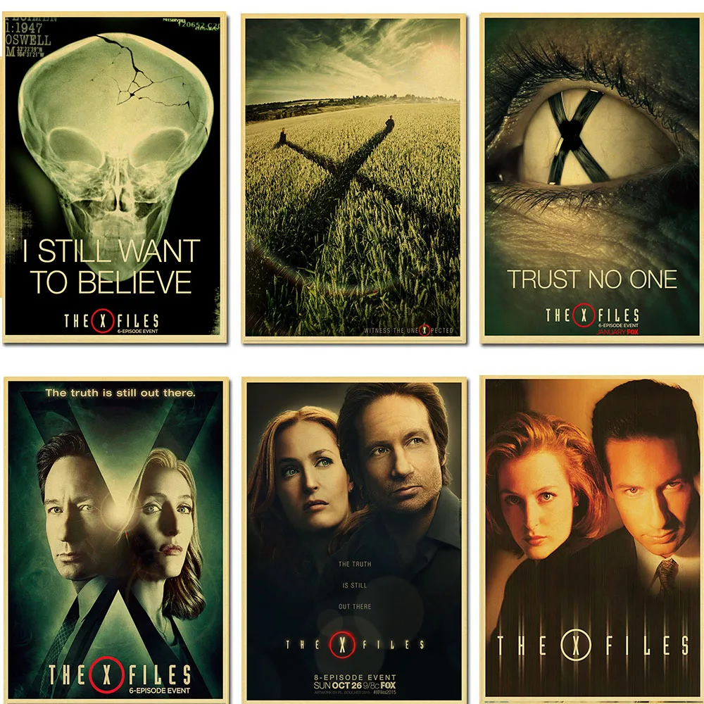 Vintage Classic Movie The X Files retro poster bar home decoration