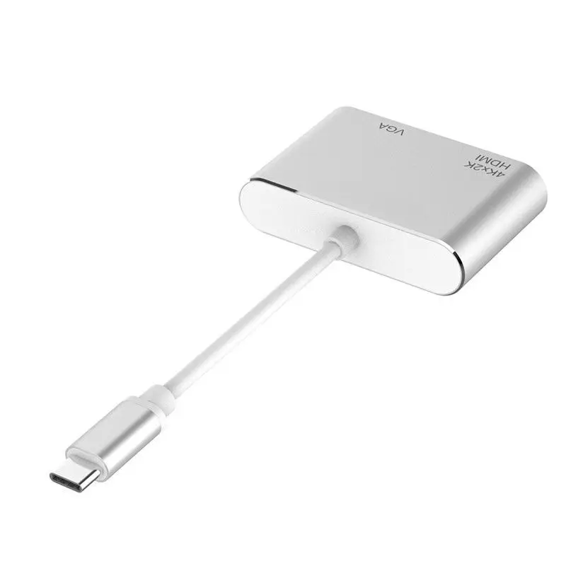 Usb type C к Hdmi Vga адаптер мужчин и женщин тип-c конвертер аудио-видео кабель для Macbook Usb-C телефон планшет