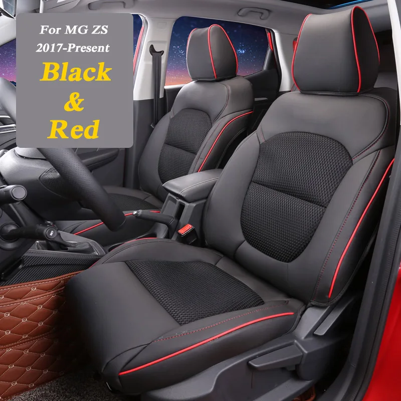 Чехлы для автомобильных сидений, набор кожаных чехлов для MG ZS,-Н. В., автомобильные чехлы, стильные Защитные подушки для сидений, внутренние аксессуары