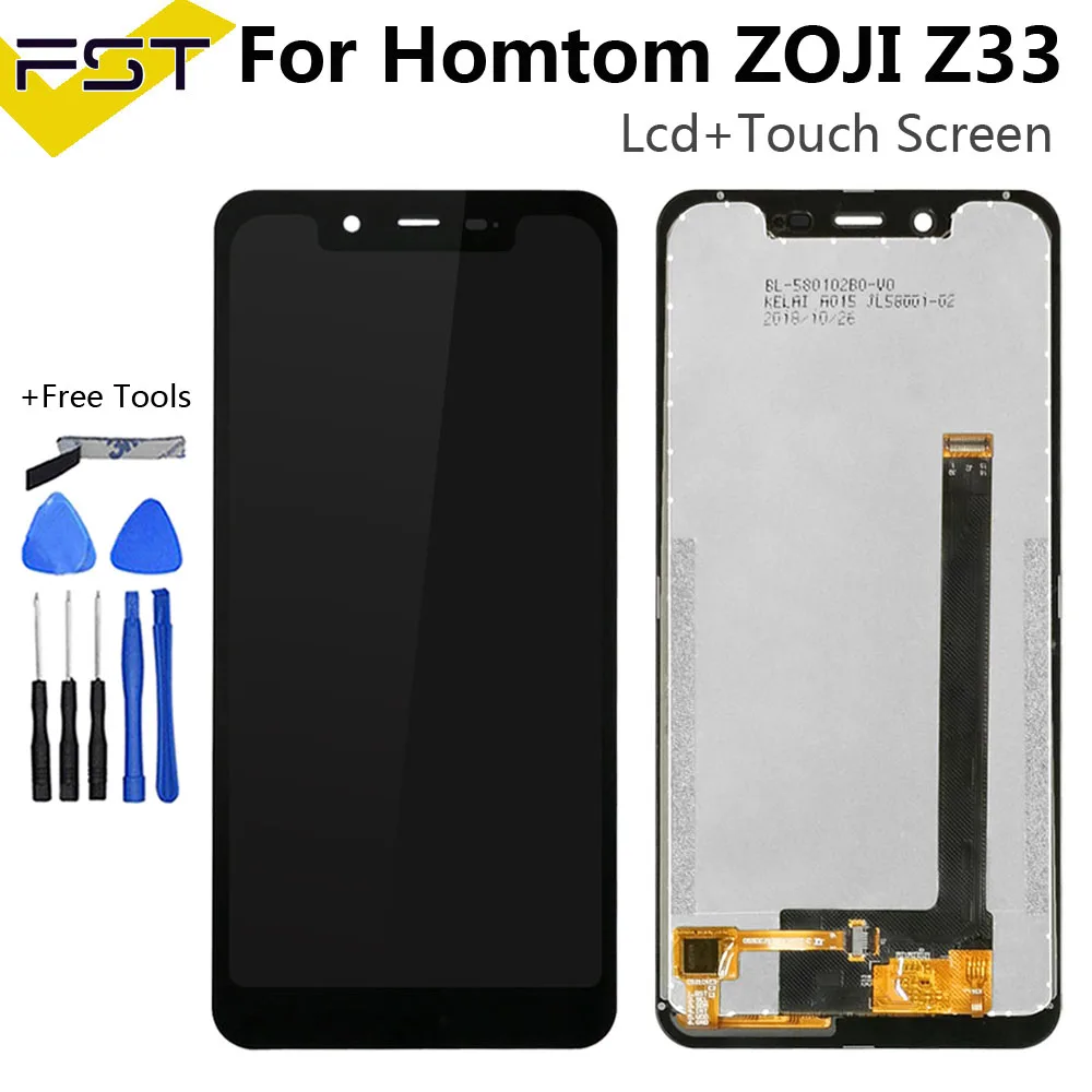 5 85 'черный для Homtom Zoji Z33 ЖК дисплей + кодирующий преобразователь сенсорного