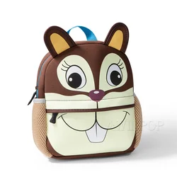 New 3D Squirrel School Bags For Boys Cartoon Animals Design Girls Waterproof School Backpacks Toddler Kids Bag mochila escolar