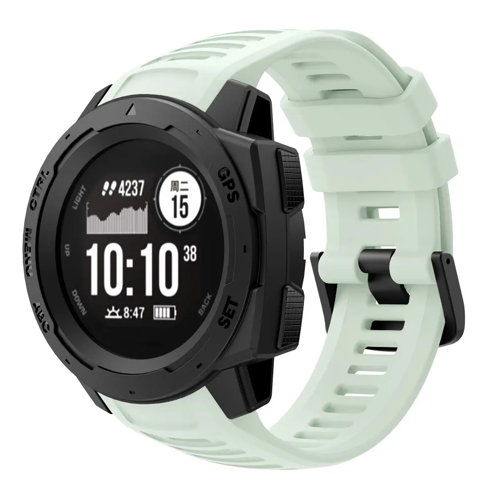 Силиконовый спортивный ремешок для часов Ремешок для Garmin Instinct Smartwatch Браслет ремень сменный Браслет для часов для Garmin Instinct Correa