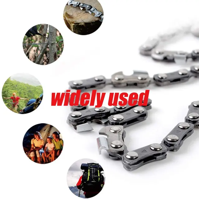 36 Hüvelykes Túlélési Zseb Láncfűrész Sürgősségi Fogaskerék Összecsukható Lánc Kézi Fűrész Hordtáskával Kempinghez, Vadászathoz, T - Image 3