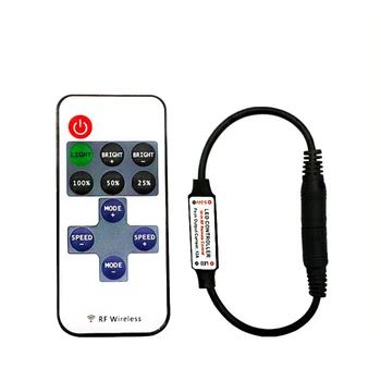 

RF 11Keys Single Color Dimmer Led Strip Controller Remote DC/USB/Wire For 2835/5050/5730 Led Strip Light DC5-24