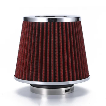 

Universal Car Air Filter 76mm 3 Inch High Flow Car Cold Air Intake Filter Aluminum Non-woven Fabric Rustproof Air Intake Hose