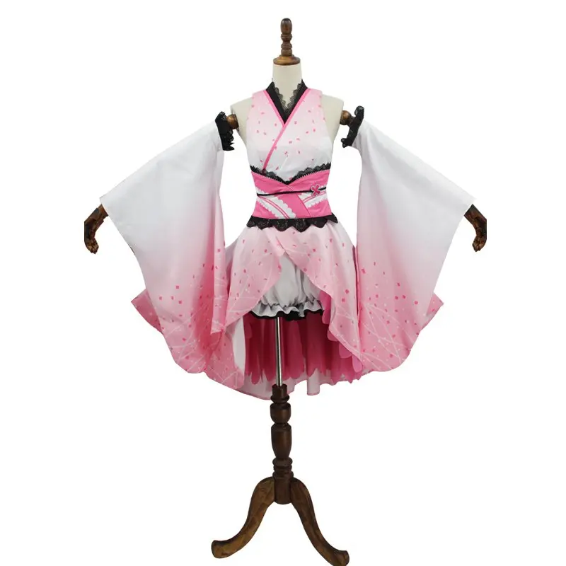 

Youtuber Kizuna AI Cherry Blossoms In Spring Lovely Kimono Gorgeous Uniform Cosplay Costume For Women