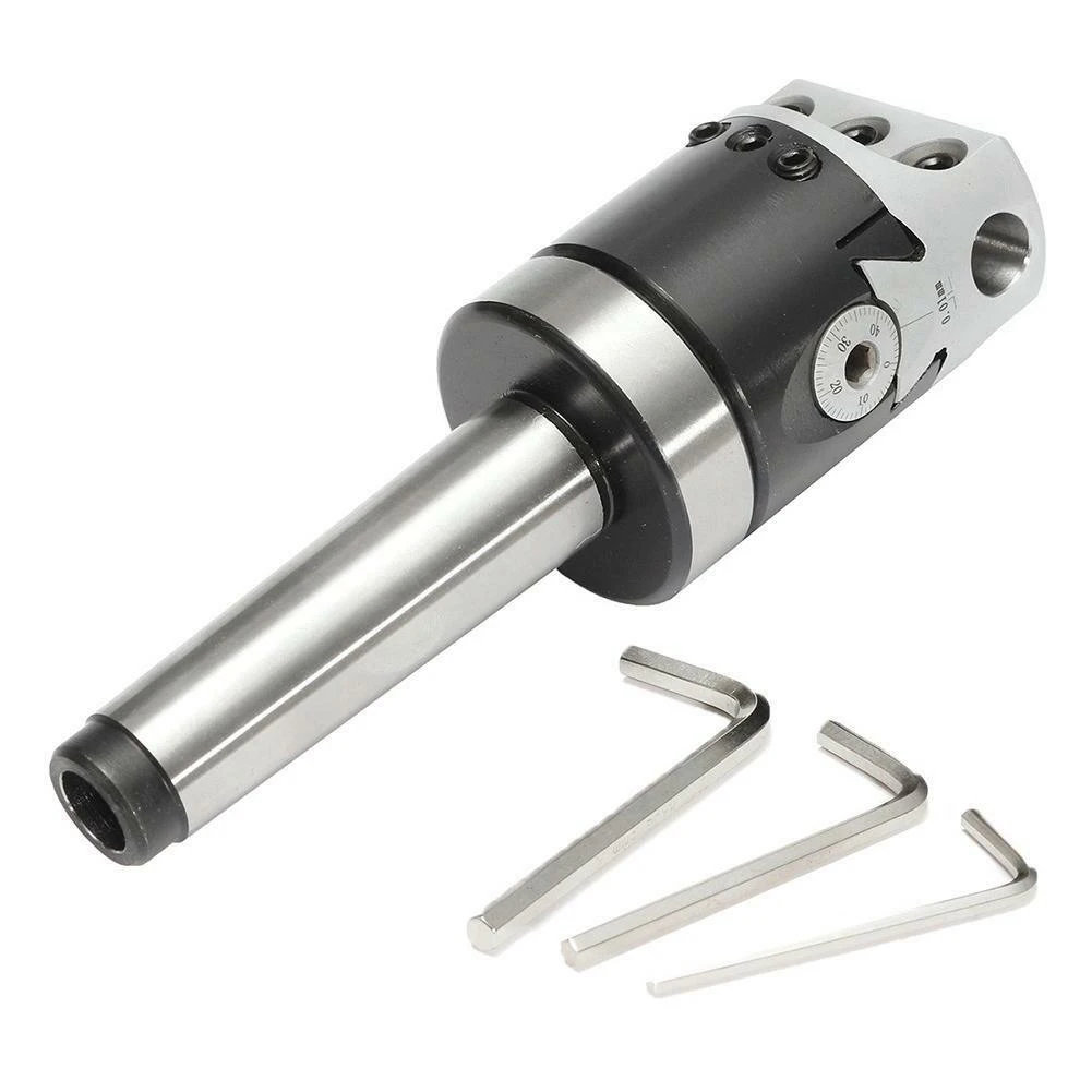 

MT3-M12 High Strength For Lathe Milling Cutter Shank Tool Set Depth Boring Head With Wrench Portable Adjustable Universal Hard