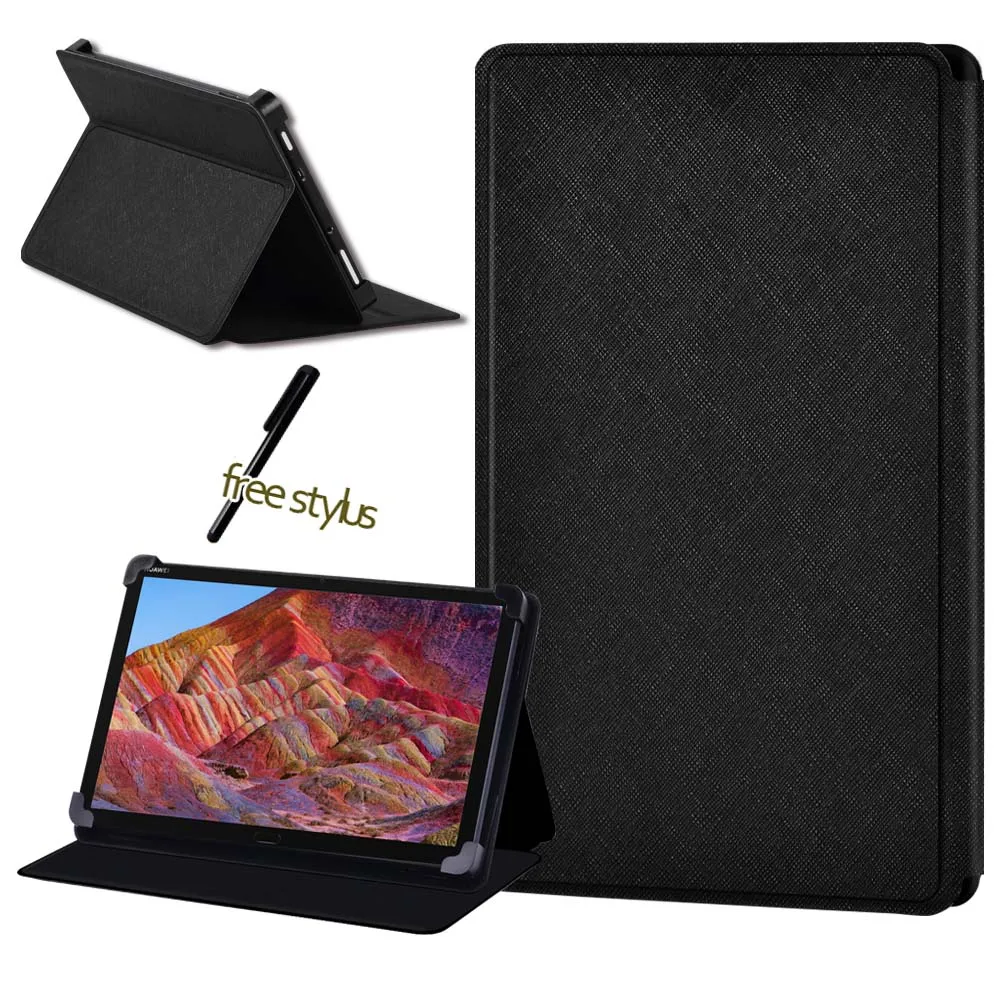 

Universal Tablet Case for Huawei MediaPad M1/M2//M3/M5/M6 Anti-fall/Shockproof Tablet PU Leather Cover Case Free Pen