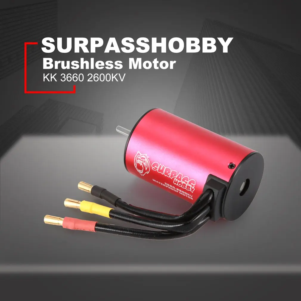 SURPASSHOBBY KK 3660 2600KV бесщеточный двигатель 2S для 1:10 RC Дрифт гоночный автомобиль водонепроницаемый Сенсорный грузовик часть