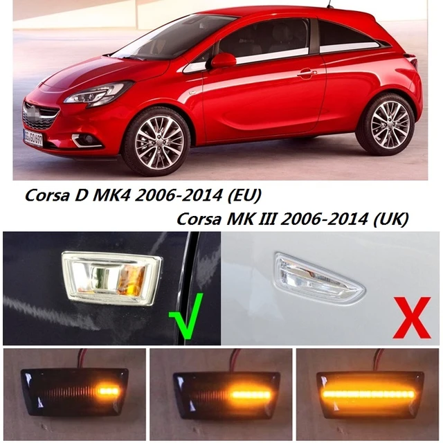 Dynamic Led Indicator Side Marker Signal Fit For Opel Vauxhall Corsa D S07 Zafira  B A05 Meriva B S10 Car Styling Accessories - Lamp Hoods - AliExpress